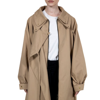 BEIGE TRENCH COAT - "THE BED".