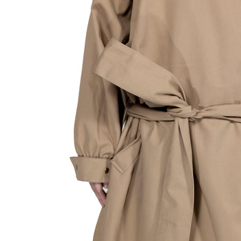 BEIGE TRENCH COAT - "THE BED".