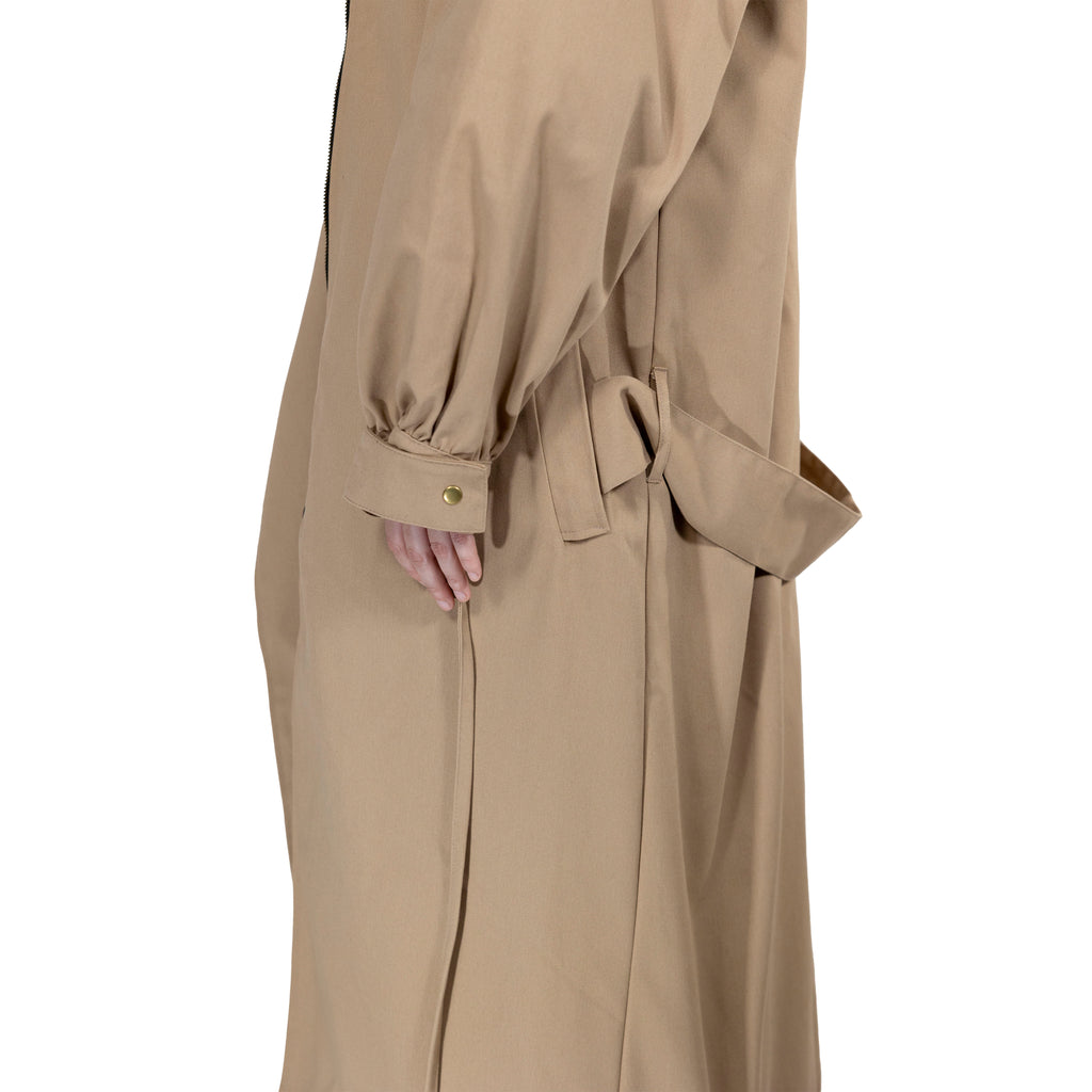 BEIGE TRENCH COAT - "THE BED".