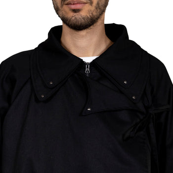 BLACK TRENCH COAT - "THE BED".
