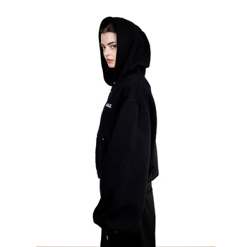AILE CRYSTALS ZIPPER HOODIE - "THE BED".