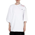 MULTIPOSITION WHITE TEE - "THE BED"