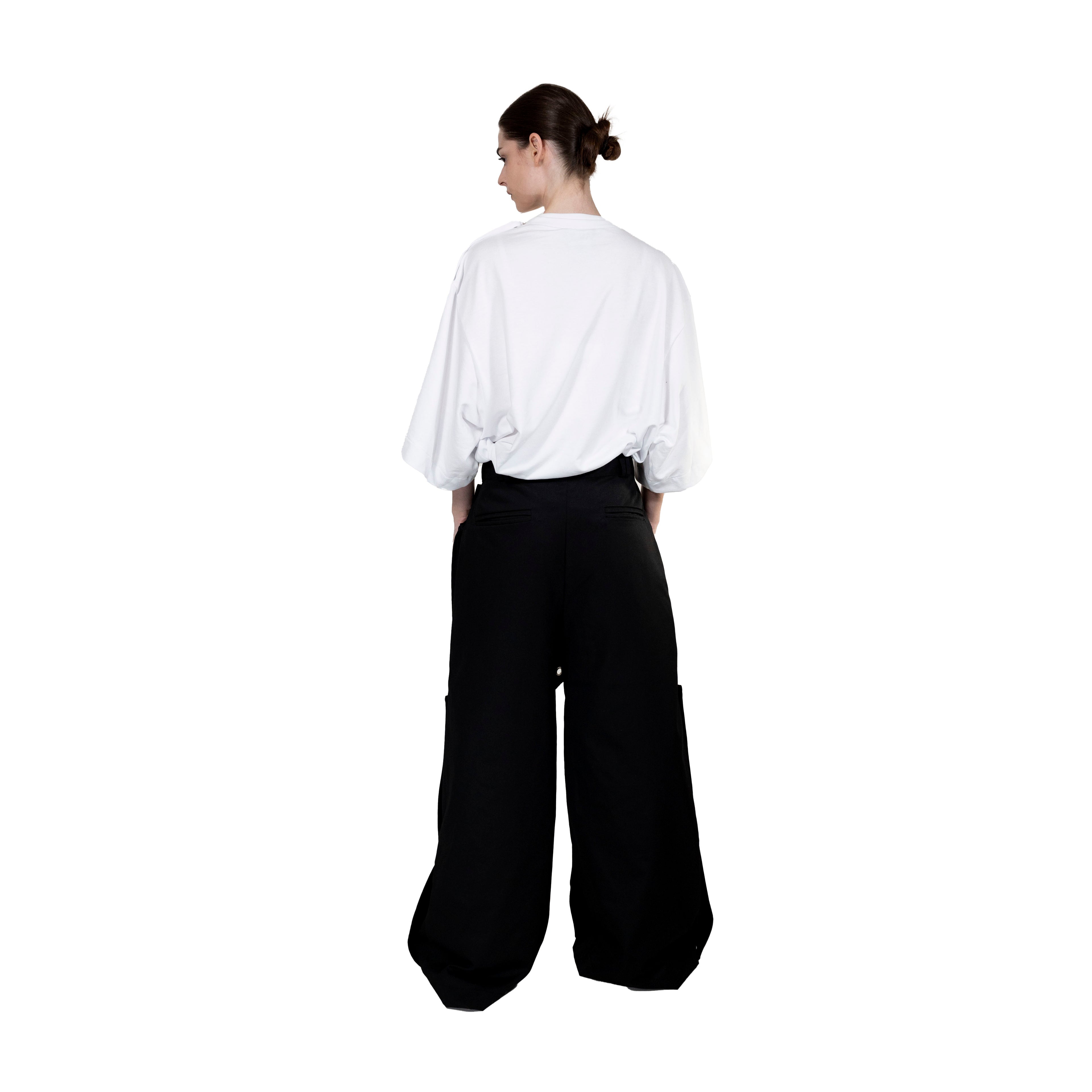 SKIRT-PANTS WITH HOLES - "THE BED".