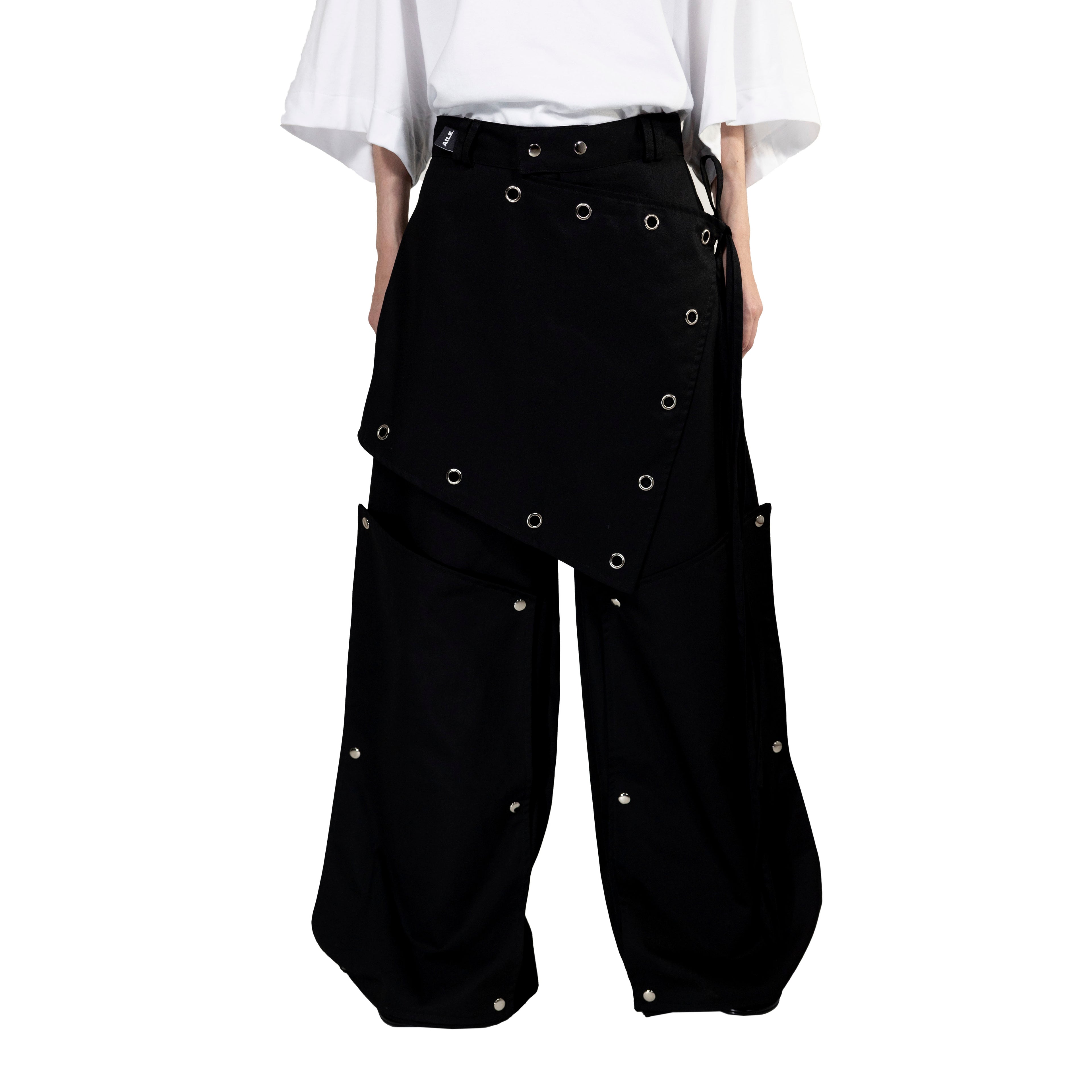 SKIRT-PANTS WITH HOLES - "THE BED".