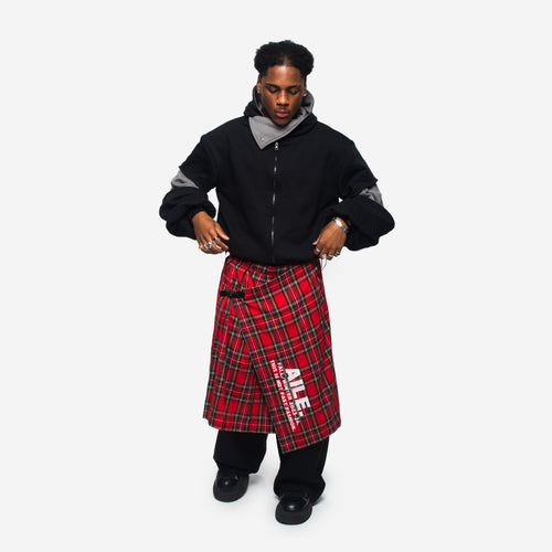 ASYMMETRIC SKIRT IN TARTAN - 1 YEAR ANNIVERSARY