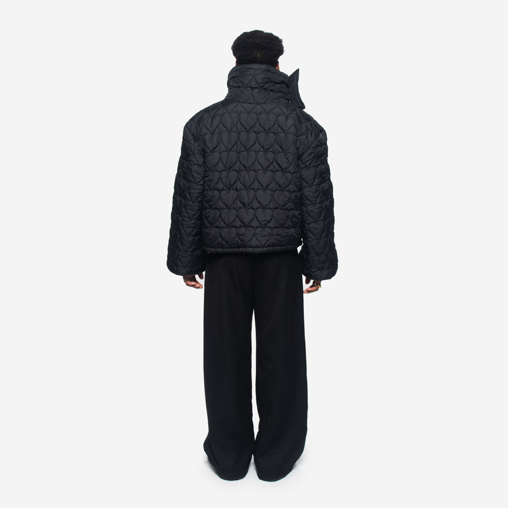 BLACK HEARTS PUFFER
