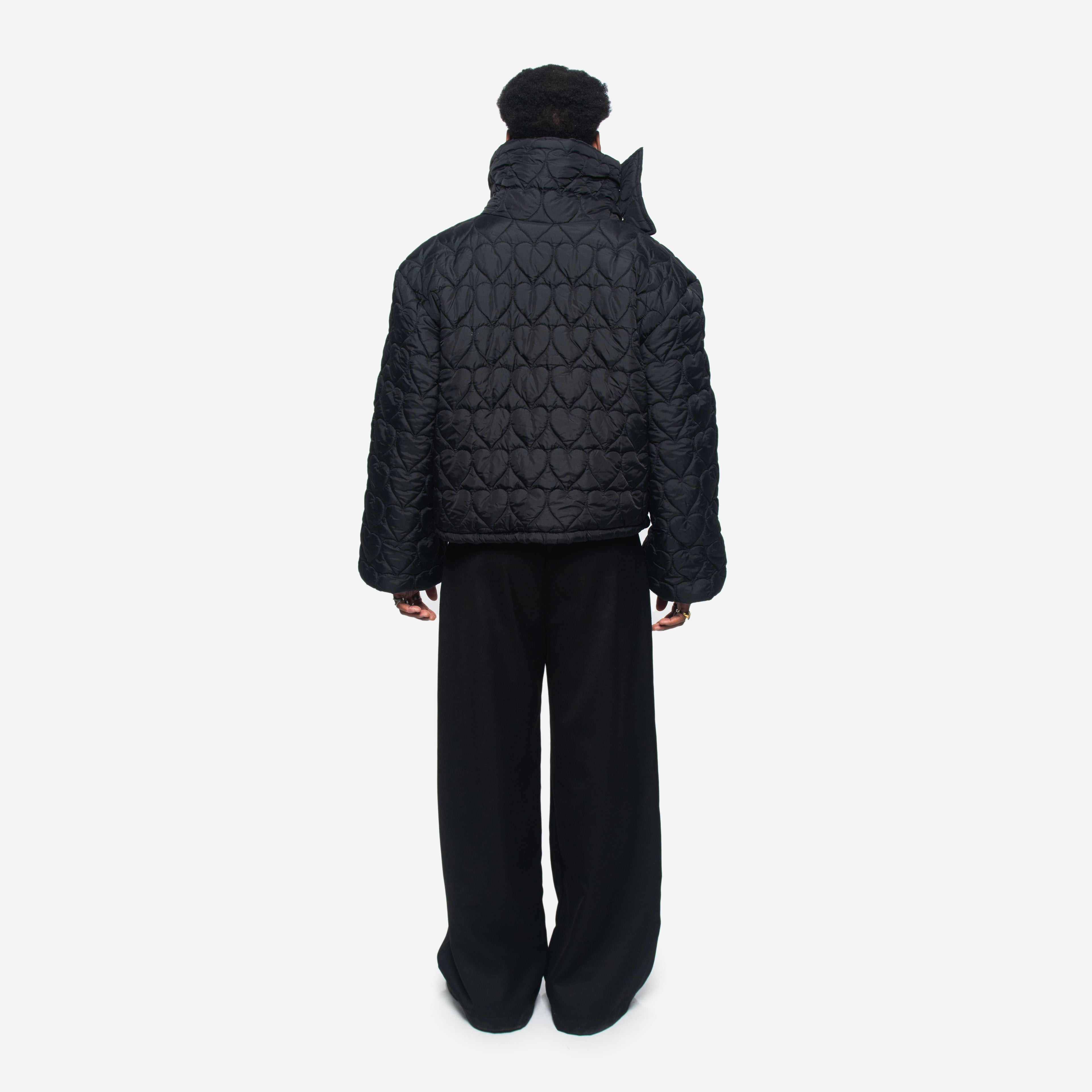 BLACK HEARTS PUFFER
