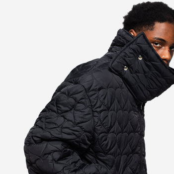 BLACK HEARTS PUFFER