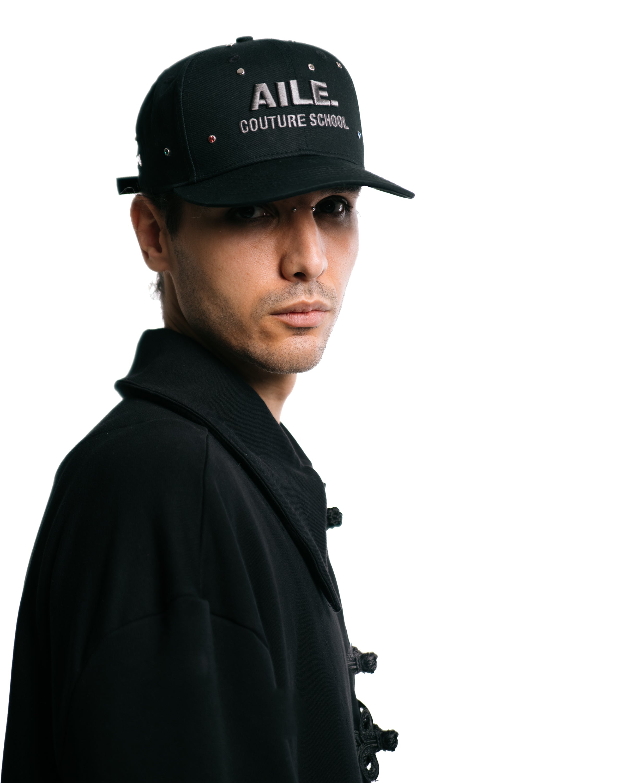 Black baseball cap