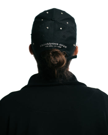 Black baseball cap AILE embroidered logo
