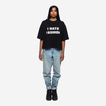 I HATE FASHION T-SHIRT IN BLACK