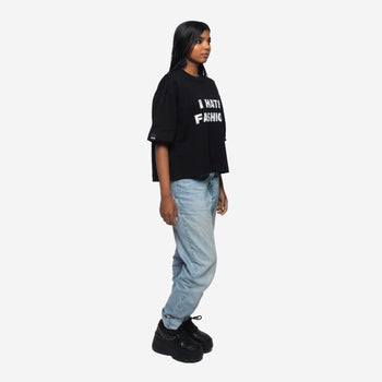I HATE FASHION T-SHIRT IN BLACK