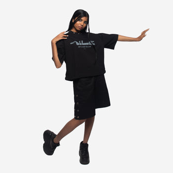 OVERSIZE CROPPED HOLES T-SHIRT