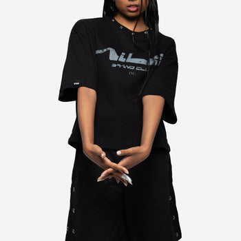 OVERSIZE CROPPED HOLES T-SHIRT