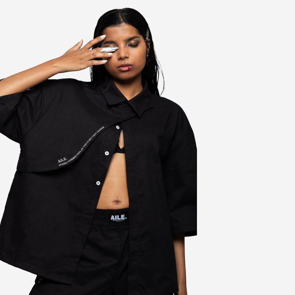 OVERSIZE SHIRT IN BLACK