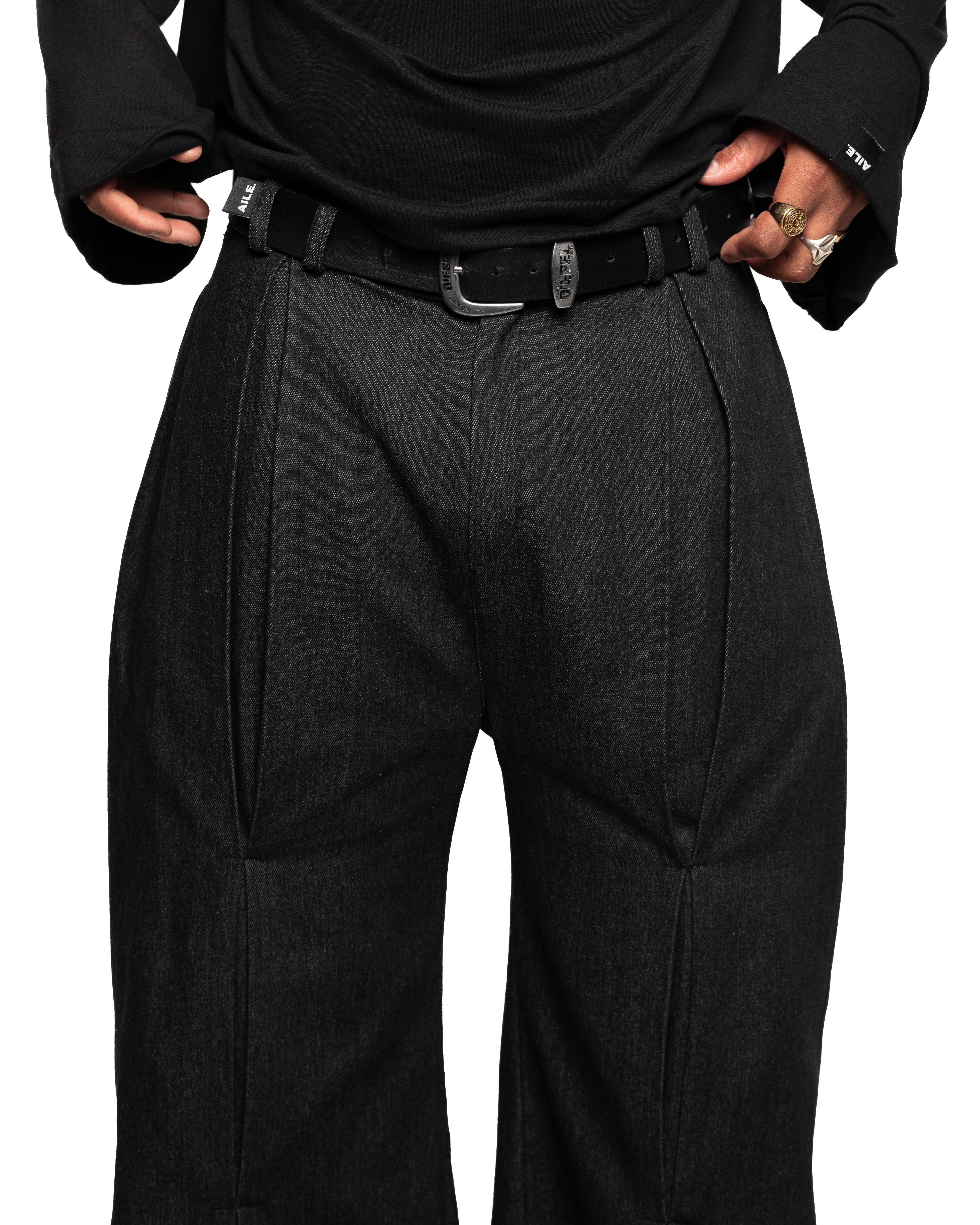 BLACK DENIM XXL PANTS