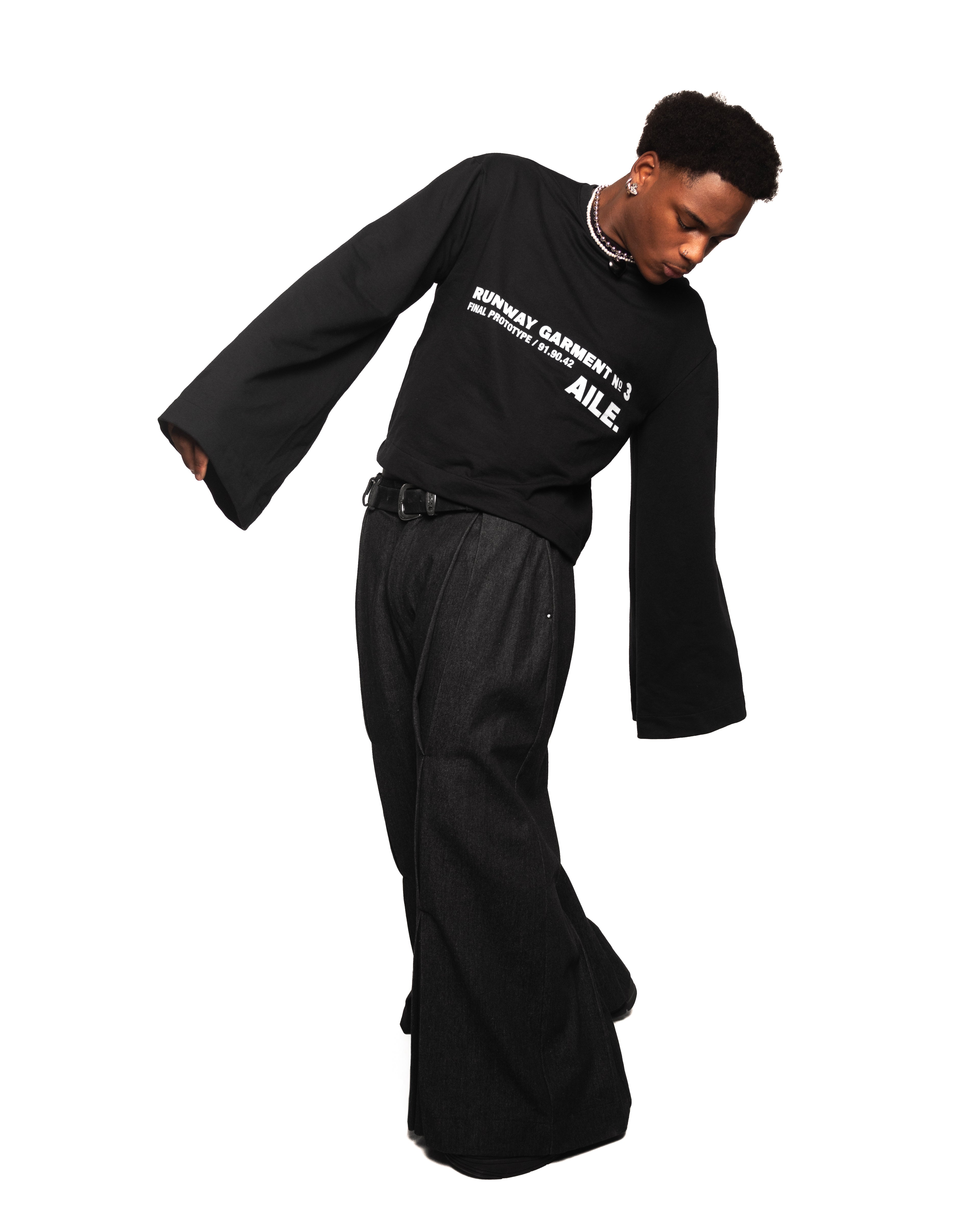 BLACK DENIM XXL PANTS