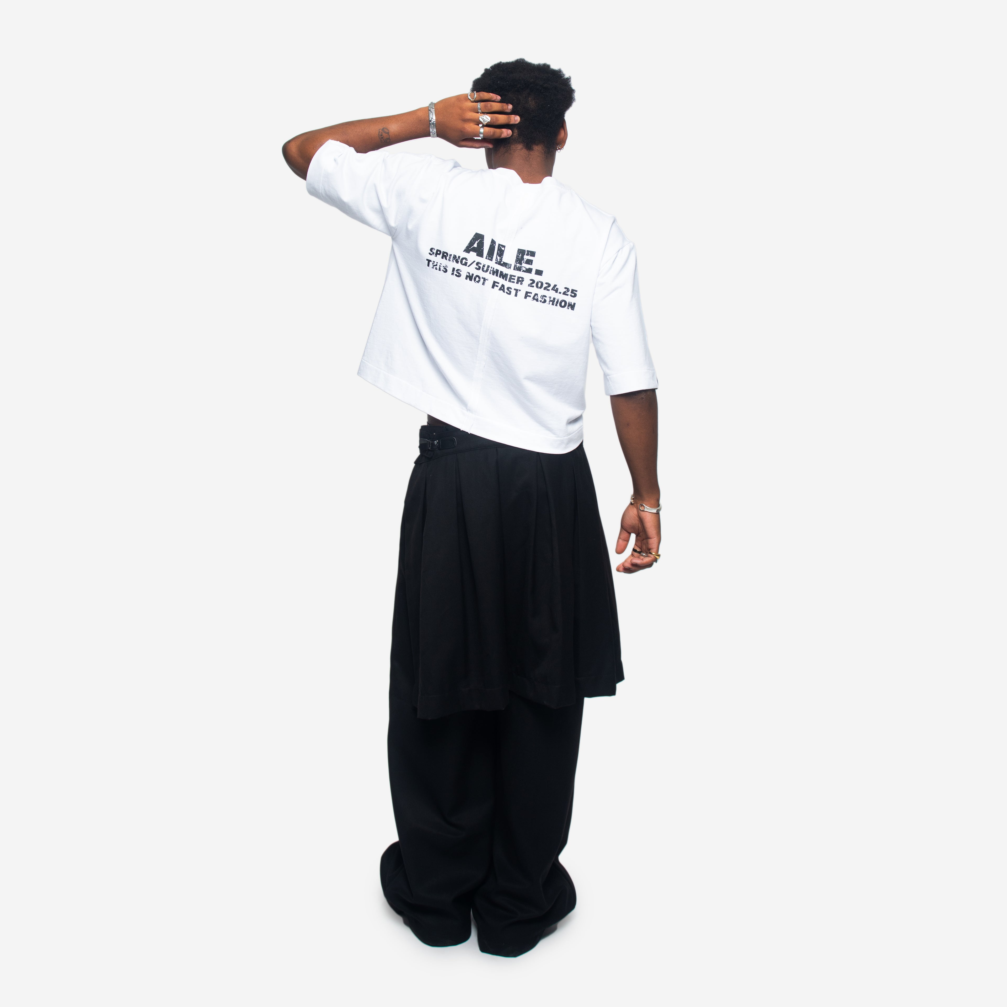 BLACK SUIT PANTS+SKIRT