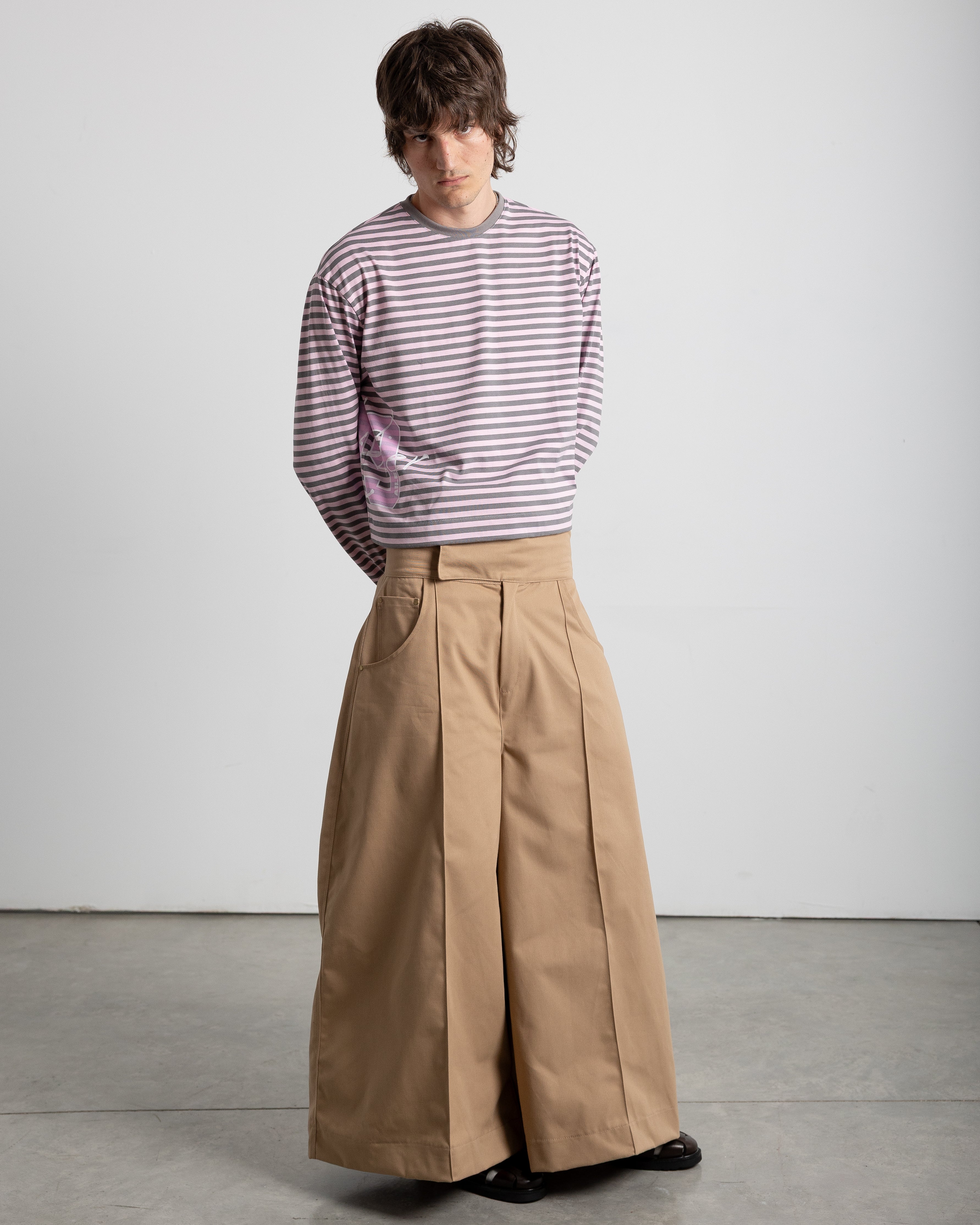 BEIGE SUIT PANTS
