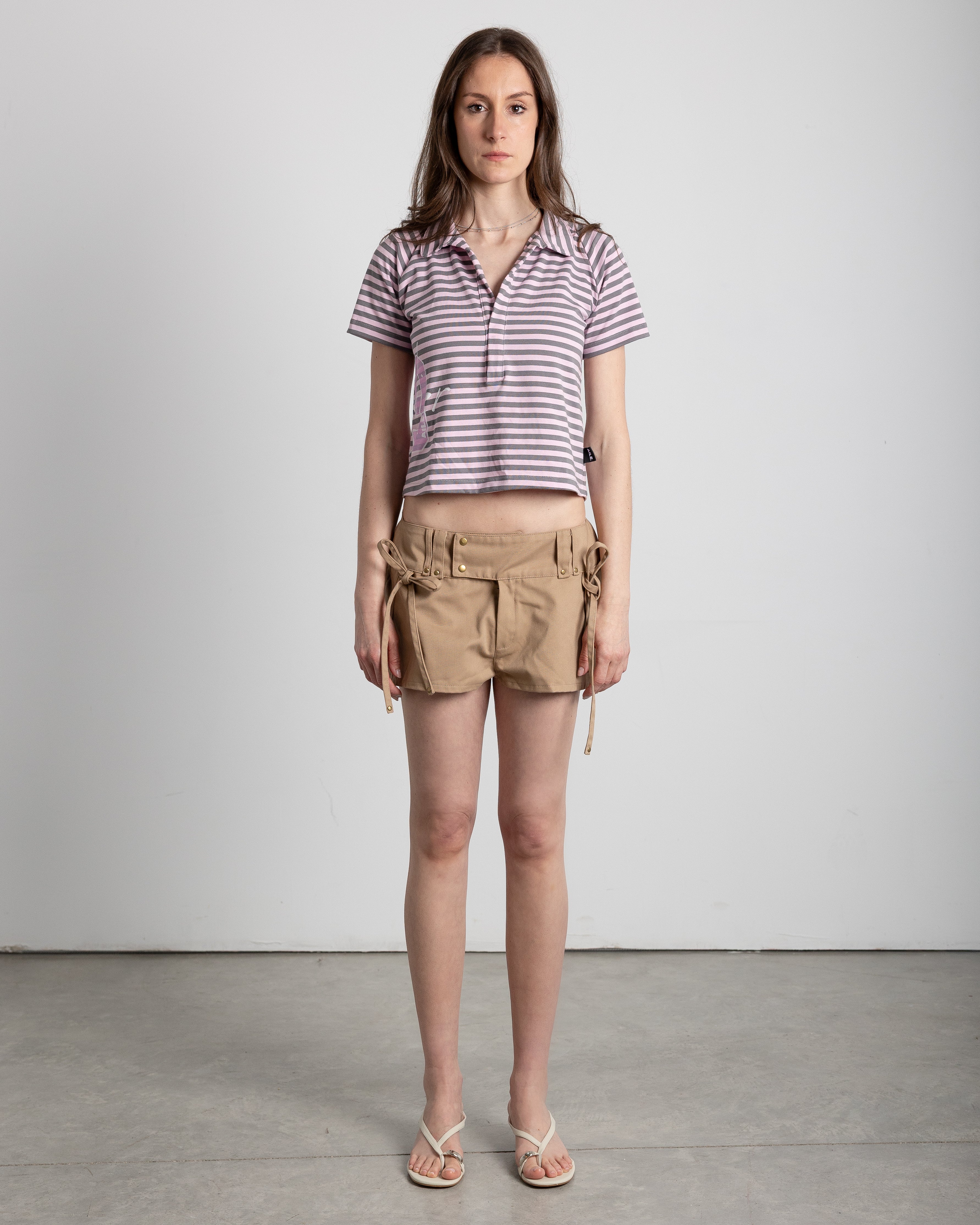 RANGLAN DOUBLE STRIPED POLO