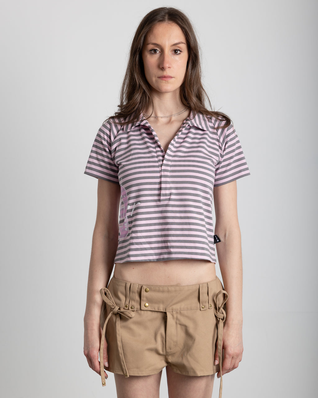 RANGLAN DOUBLE STRIPED POLO
