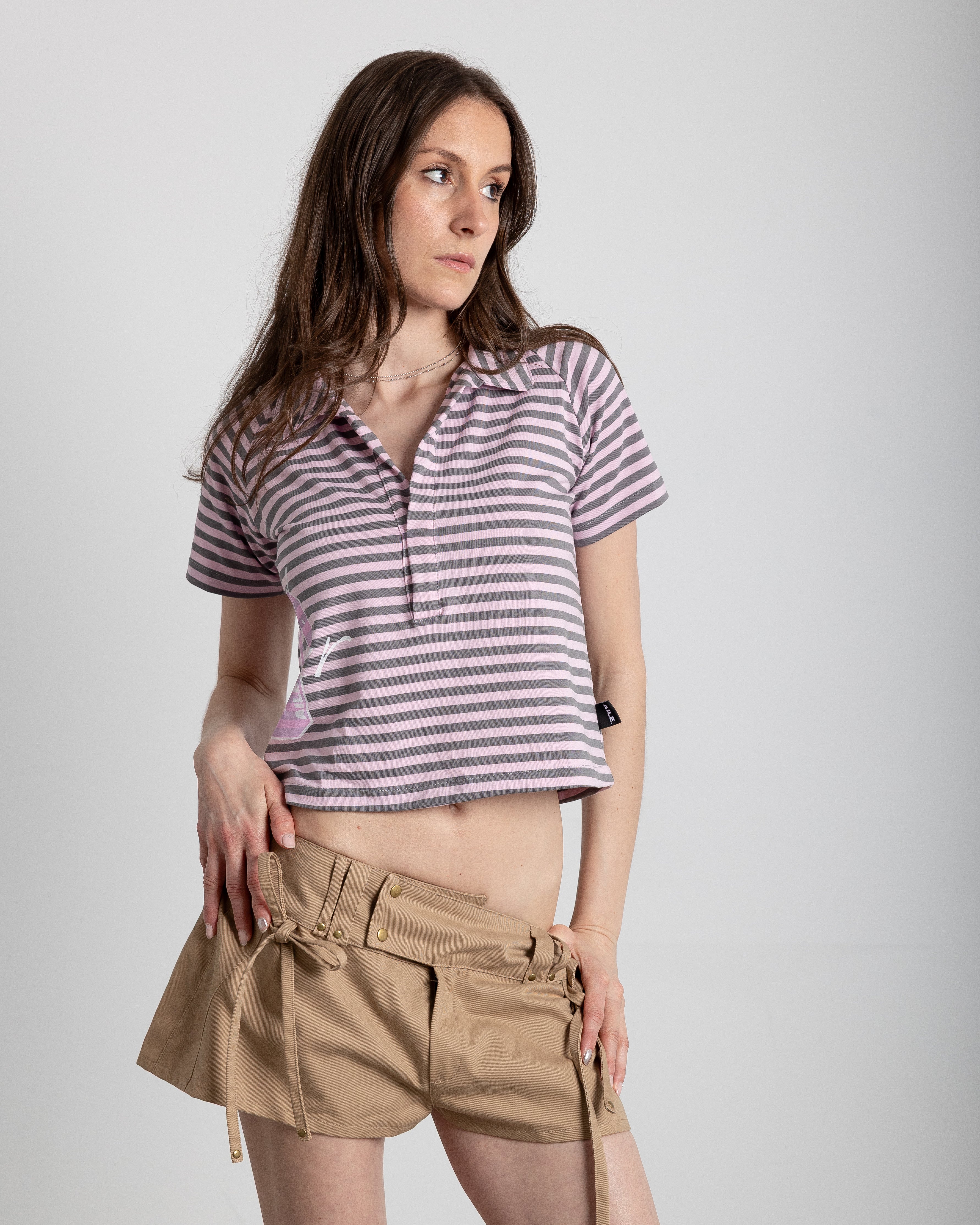 RANGLAN DOUBLE STRIPED POLO