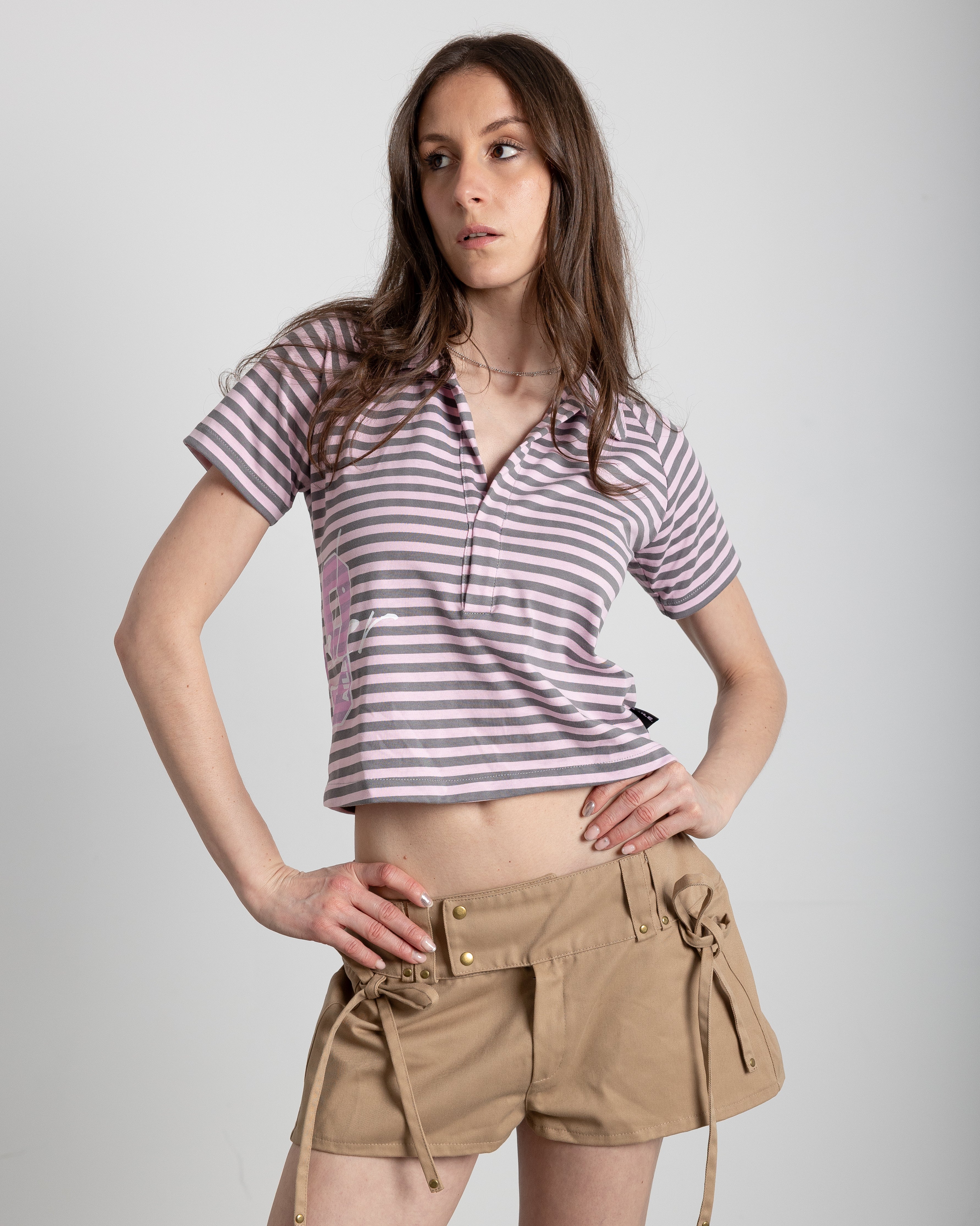 RANGLAN DOUBLE STRIPED POLO