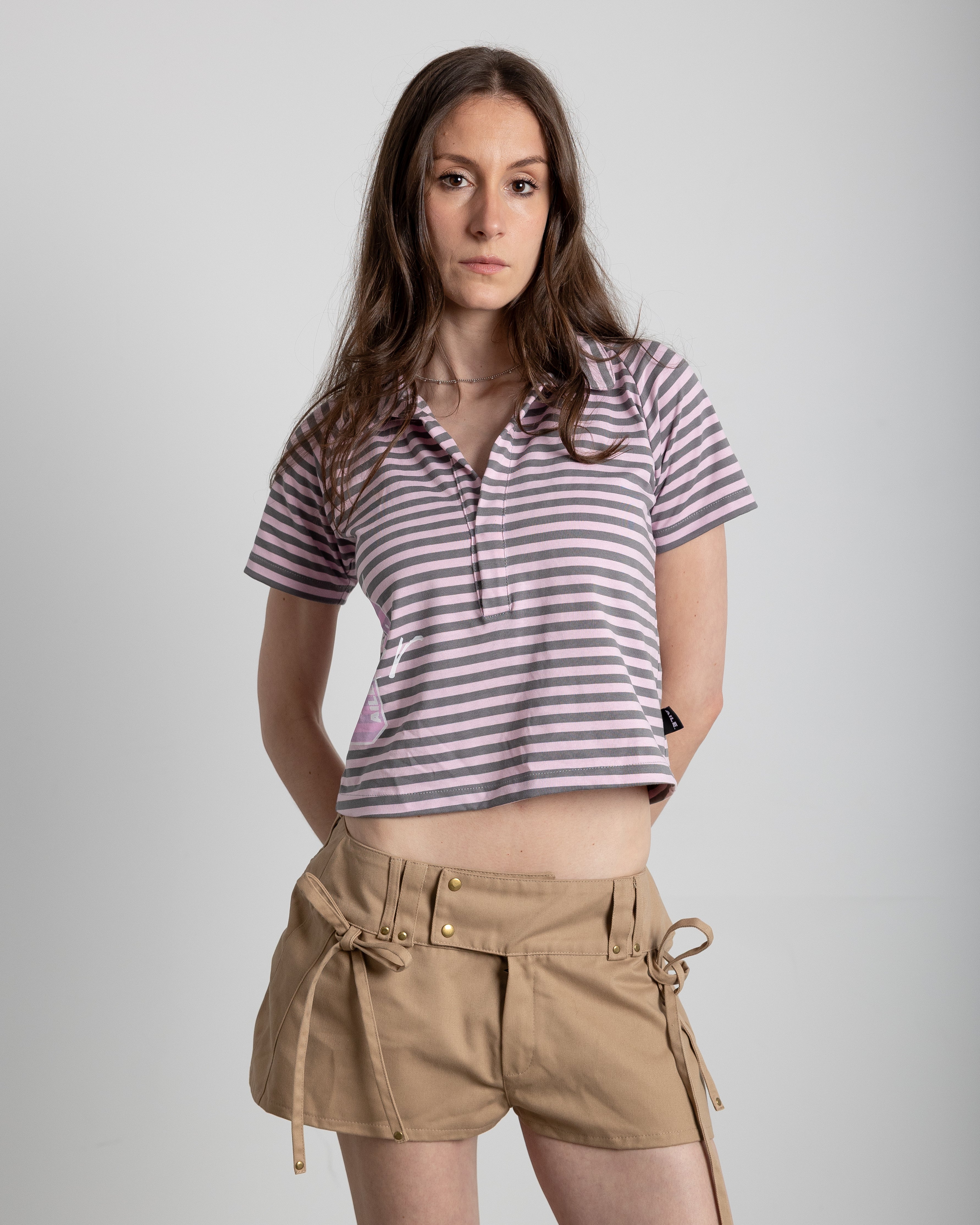 RANGLAN DOUBLE STRIPED POLO