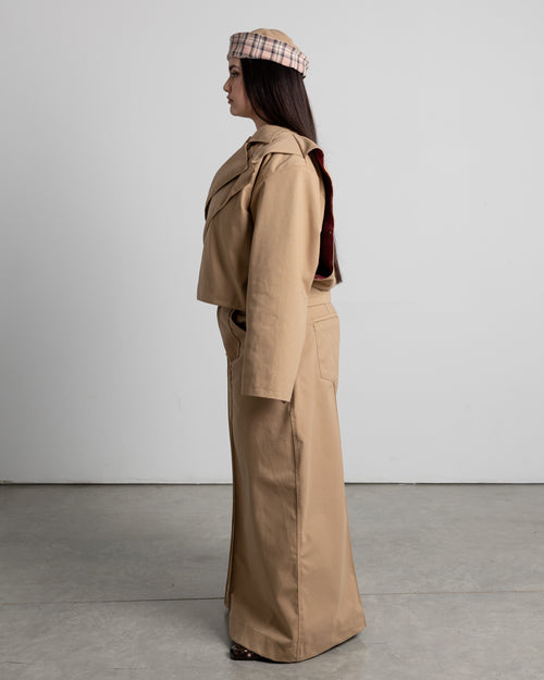 BEIGE TWILL BLAZER