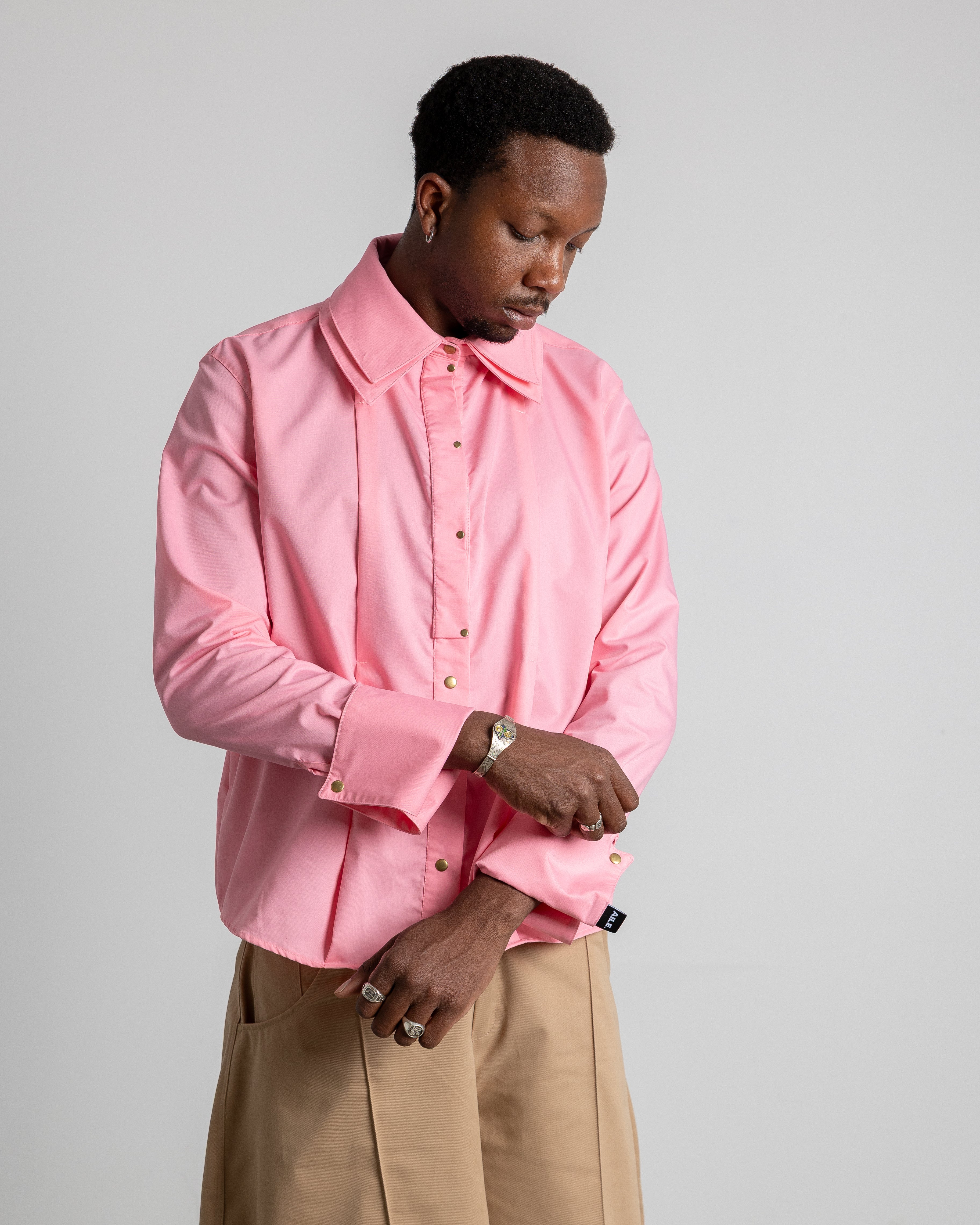 PINK SIGNATURE SHIRT - FLAMINGO